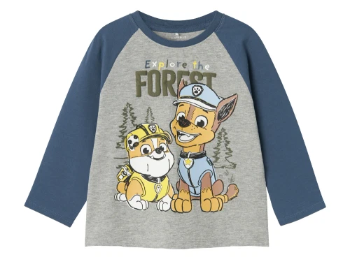 Name It grey melange top Paw Patrol